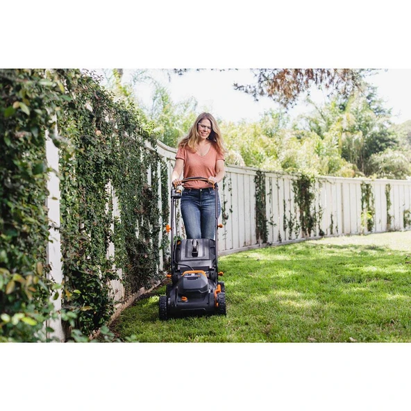 WORX WG743E 40Volt 4.0Ah. Li-ion 40cm Profesyonel Şarjlı Çim Biçme - Resim 4