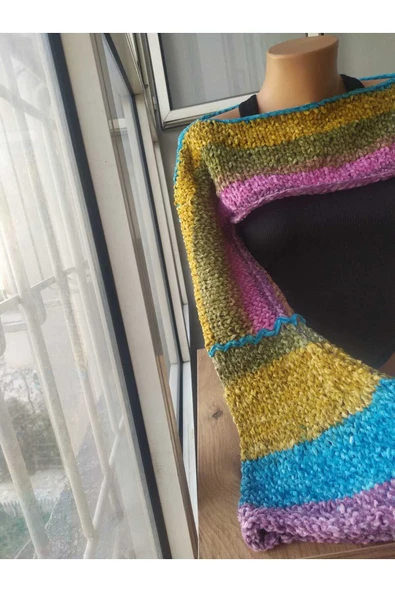 MAM Mevsimlik Kadife Bolero Handmade - 5