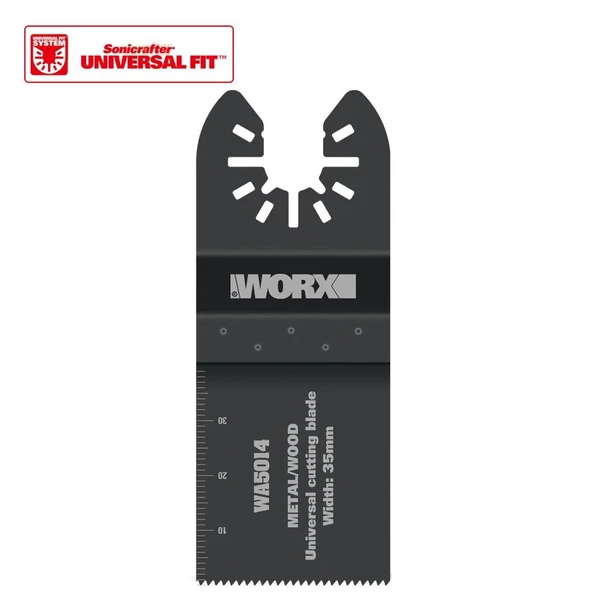 WORX WA5014 Çok Amaçlı Raspalama Makinası İçin 35x40mm Metal, Ahşap, Fiberglas, PVC Universal Kesme Bıçağı - 6