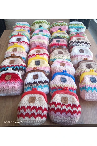 MAM El Örgüsü Mini Cüzdan Kulaklık Anahtarlık Kartlık - 6
