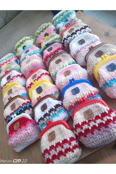 MAM El Örgüsü Mini Cüzdan Kulaklık Anahtarlık Kartlık - 3