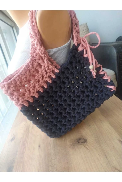 MAM Asimetrik Yazlık File Çanta Omuz - Kol Handmade - 5