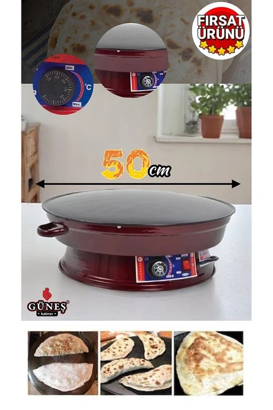Katmer Sacı l Börek l Ekmek l Bazı l Pişirme l 50cm sac alanı l Termostatlı I