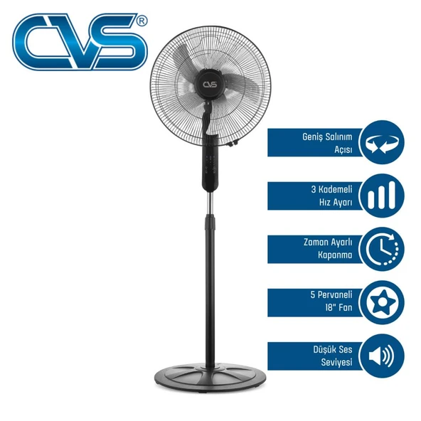 CVS DN 91032 Uzaktan Kumandalı 18'' 110 Watt Ayaklı Vantilatör - 2