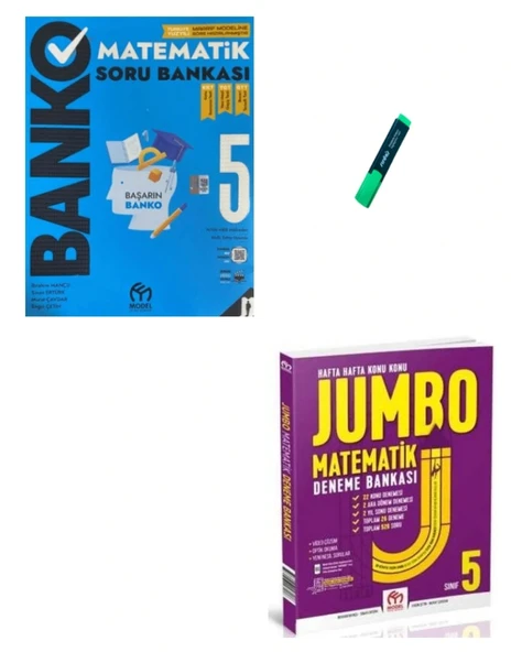 5. Sınıf Matematik Banko Soru Bankası ve Jumbo Deneme