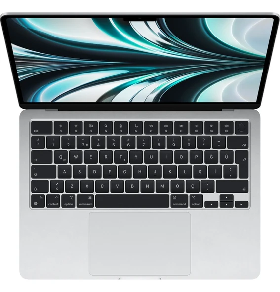 Apple MacBook Air M2 Çip 8GB 512GB SSD macOS 13" Taşınabilir Bilgisayar Gümüş MLY03TU/A - 3