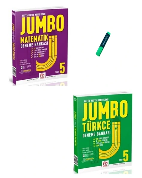 5. Sınıf Jumbo Serisi Matematik ve Türkçe Denemeleri