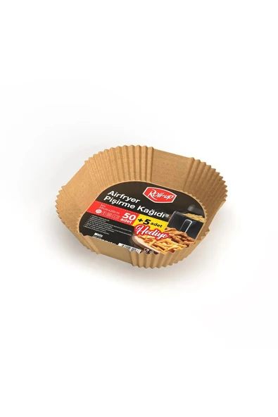 Roll-up Airfryer Pişirme Kağıdı Kare 20cm 50 + 5 Adet (5 Adet Hediye)