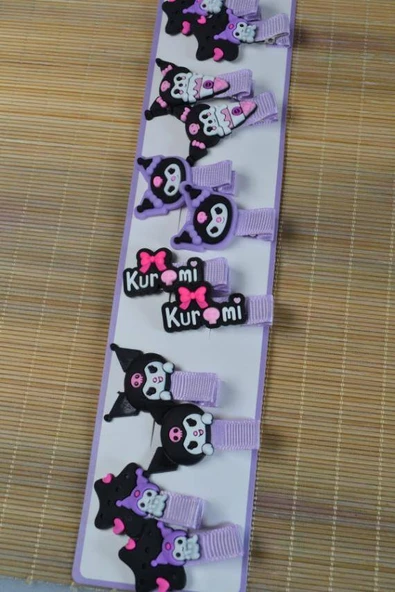 Desenli Çıtçıtlı Çocuk Tokası Siyah ürün görseli 1