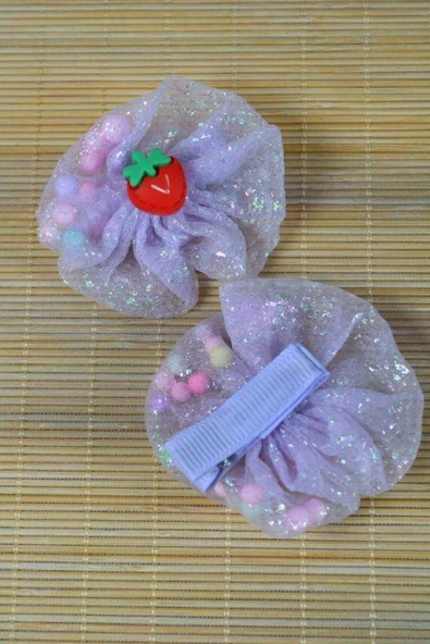 Figürlü Tül Çıtçıtlı Çocuk Tokası ürün görseli 1