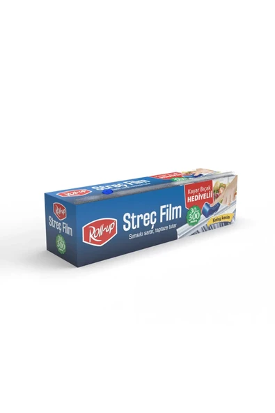 Alsepeteavm  Roll-up Kayar Bıçak Hediyeli Streç Film 30cm X 300m 9mic 1 Adet