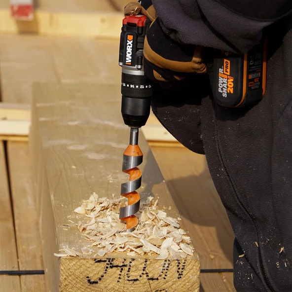 WORX WX354.4 20Volt/4.0Ah Li-ion Çift Akülü Kömürsüz Profesyonel Şarjlı Darbeli Matkap - Resim 5