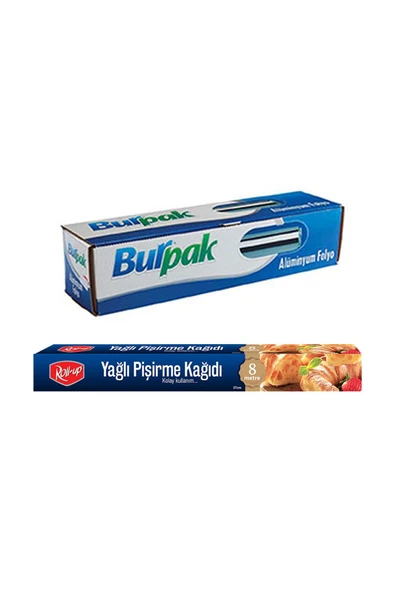 Alsepeteavm  Roll-up Alüminyum Folyo Ve Pişirme Kağıdı 2 Parça Ekonomik Mutfak Seti 3
