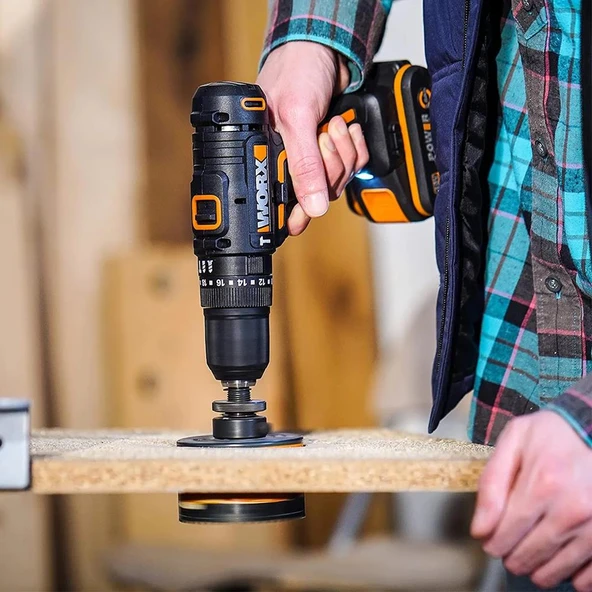 WORX WX370.9 20Volt Profesyonel Şarjlı Darbeli Matkap (Akü Dahil Değildir) - 3