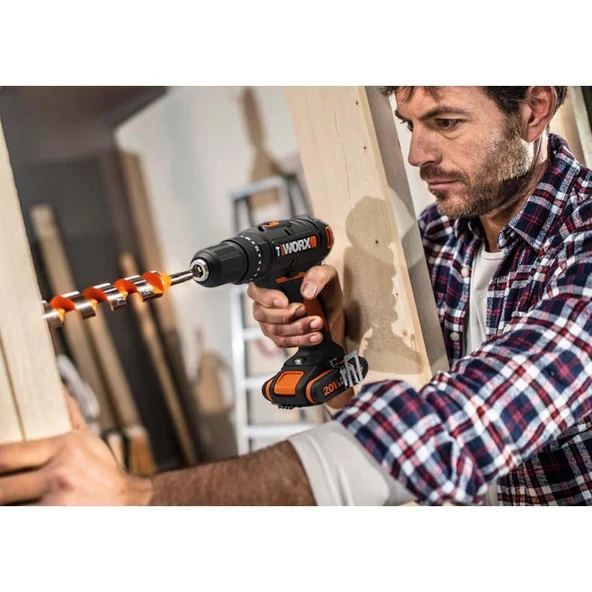 WORX WX370.9 20Volt Profesyonel Şarjlı Darbeli Matkap (Akü Dahil Değildir) - 5