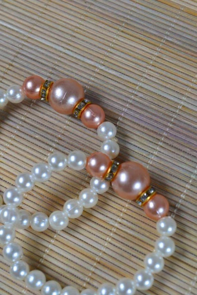 İnci Çocuk Bileklik Krem 10 Adet ürün görseli