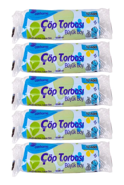 Alsepeteavm  Büyük Boy Çöp Poşeti Seti 5 Adet