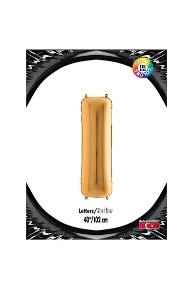 Alsepeteavm I Harf Altın Folyo Balon 40"