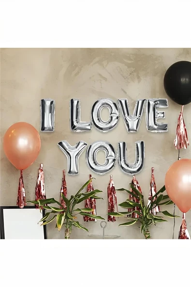 I Love You Folyo Balon Set 16"