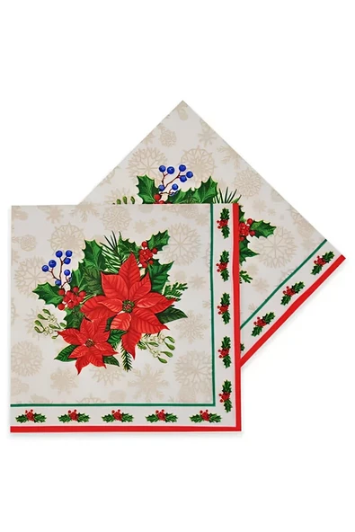 Alsepeteavm Christmas Paper Napkins - Flower
