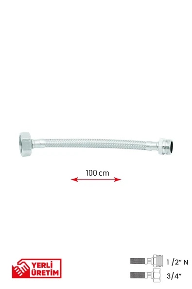 Bağlantı Hortumu 1/2' N ' -3/4'  100 cm - 2