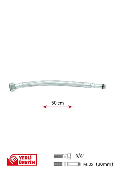 Bağlantı Hortumu 3/8' ' -M10x1 (30mm) 50cm - 2