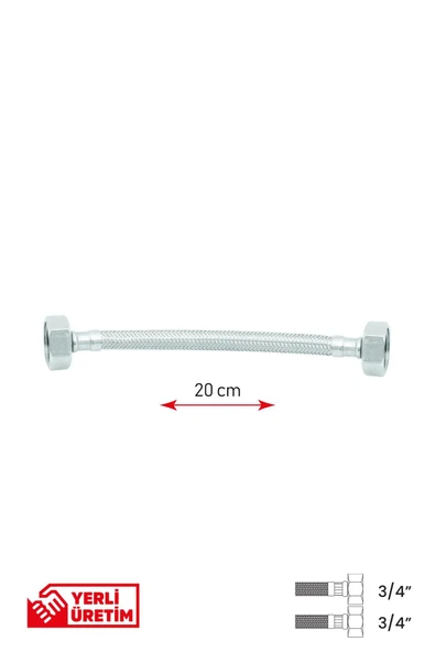 Bağlantı Hortumu 3/4' ' -3/4 20 cm