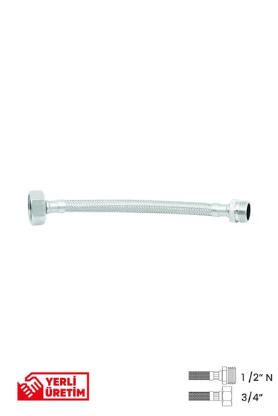 Bağlantı Hortumu 1/2' N ' -3/4'  30 cm - Resim 1