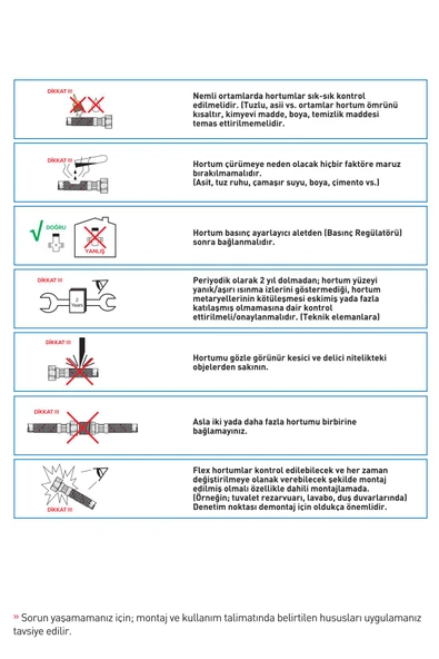 Bağlantı ve Batarya Hortumu - 3/8 İnç 70 cm - Resim 5