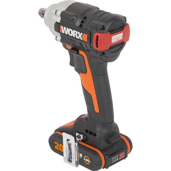 WORX WX272 20Volt/2.0Ah Li-ion Çift Akülü Şarjlı 300Nm Kömürsüz Profesyonel Somun Sıkma - 7
