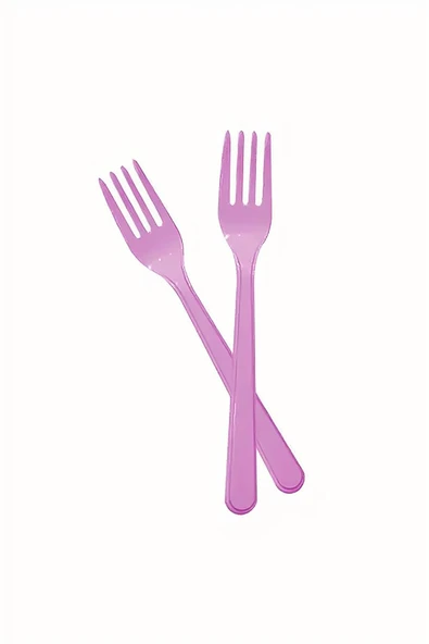 Alsepeteavm Pembe Plastik Çatal