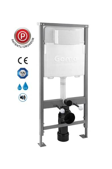 Proplus Çift Basmalı Gömme Rezervuar – Alçıpan Duvar Uyumlu - 2