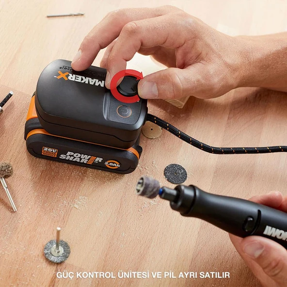 WORX WA7160 MAKERX 20Volt HUB Devir Ayarlı Adaptör (Akü Dahil Değildir) - Resim 5