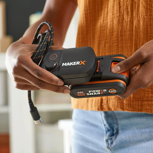 WORX WA7160 MAKERX 20Volt HUB Devir Ayarlı Adaptör (Akü Dahil Değildir) - Resim 4