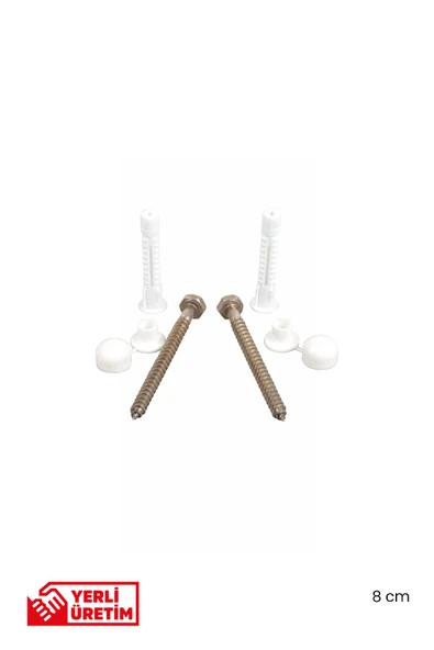 Klozet Taşı Montaj Vidası 8 cm - Resim 2