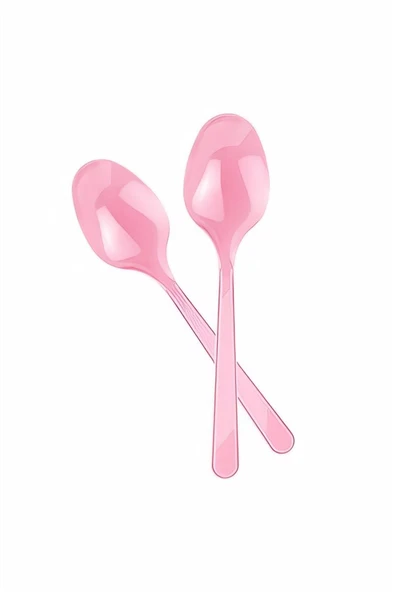 Alsepeteavm Pembe Plastik Kaşık