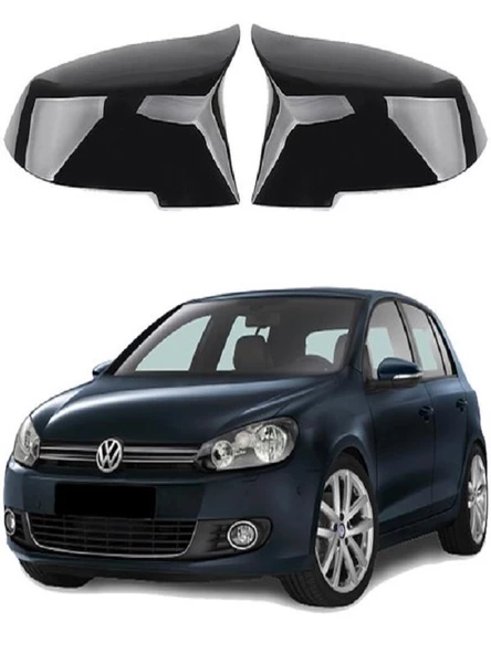 Volkswagen Golf 6 09-13 Araca Özel Batman Yarasa Ayna Kapağı Pianoblack