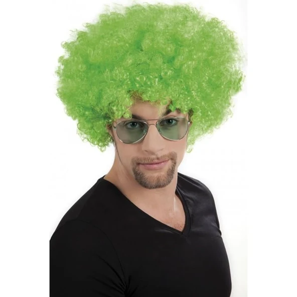 Rengarenk Kıvırcık Afro Peruk Bonus Saç 120 Gr