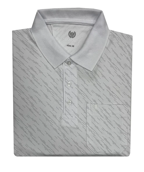 Simenti Yakalı Klasik Fit Kısa Kol Erkek Tişört 7282