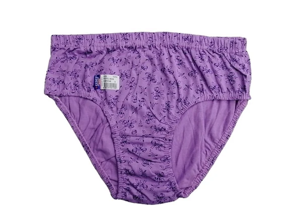 12 Adet Sedef Yıldız Bayan Büyük Beden Desenli Empirme Külot 1023 - Resim 5