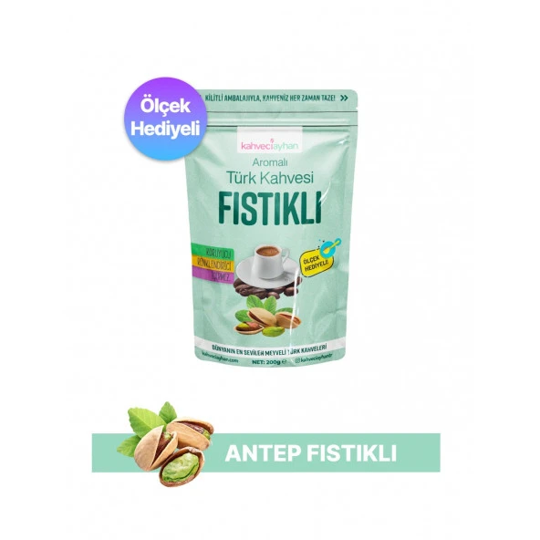 200g Pistachio Flavored Turkish Coffee / Light Drinking