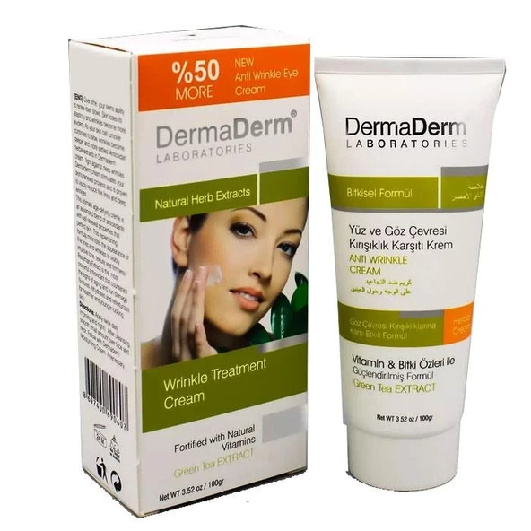 Dermaderm Yüz Göz Çevresi Kırışıklık Giderici Krem Anti Wrinkle 100gr