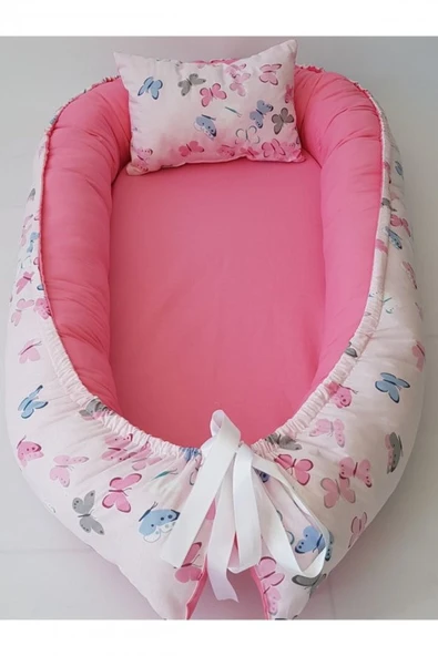 Pembe Kelebek Pembe Babynest Bebek Yuvası