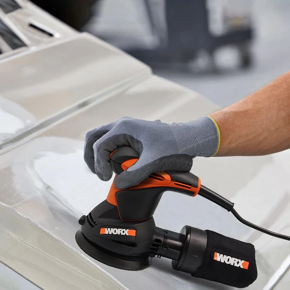 WORX WX652.1 320Watt 125mm Profesyonel Eksantrik Zımpara - 4