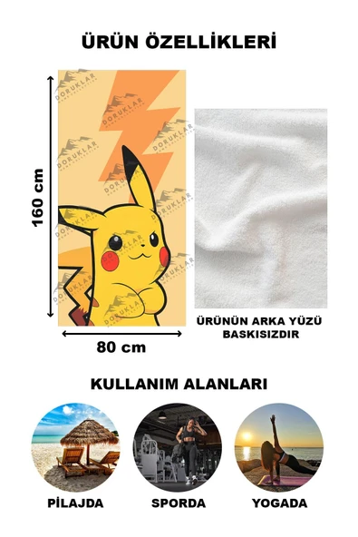 Dekoratif Modern Desenli Plaj Deniz Havlusu Peştamal 80x160 CM PİKA31 RENKLİ 80 X 160 - 2
