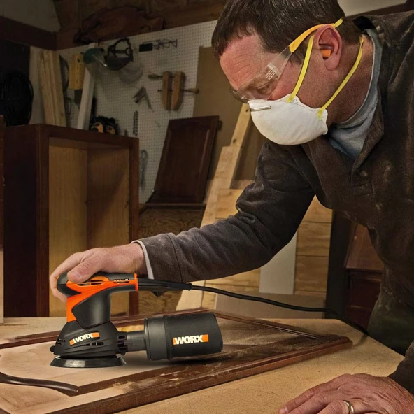 WORX WX652.1 320Watt 125mm Profesyonel Eksantrik Zımpara - 6