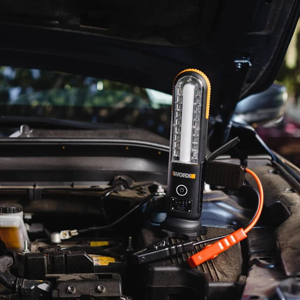 WORX WX852.1 12V 500Amp Lityum-Polymer Akü Takviye + Powerbank + Led Lamba - 7