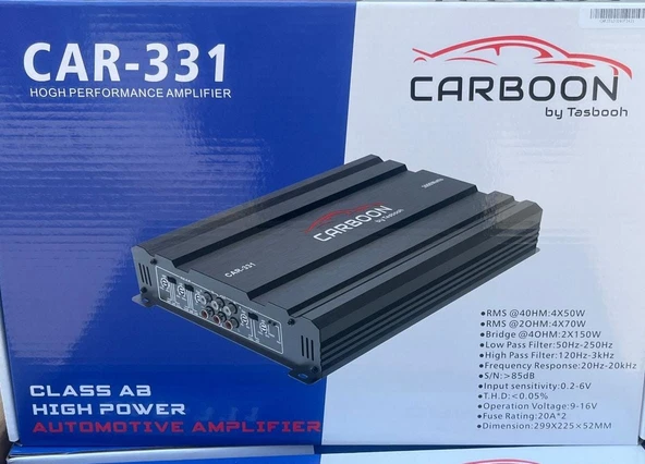 Carmon Carboon CAR-331 4 Kanal Oto Anfi 4000 Waat - 2