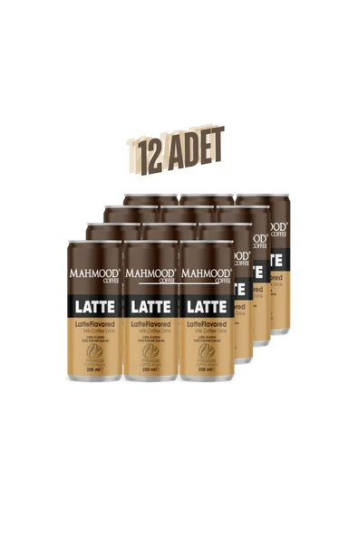 Mahmood Coffee Soğuk Kahve Latte 250 ml x 12 Adet - 2