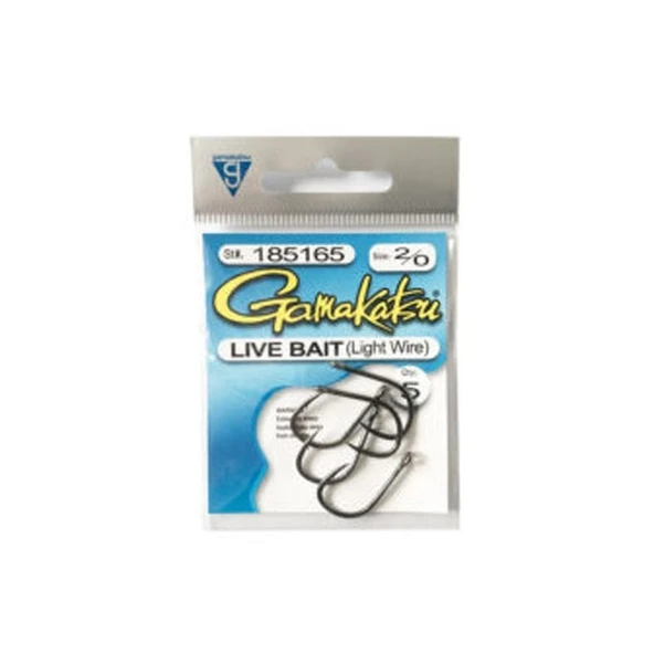 Gamakatsu Live Bait NO:2/0 Siyah Olta İğnesi  5Adet
